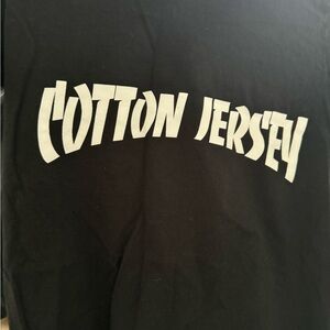 Cotton Jersey Black T-Shirt